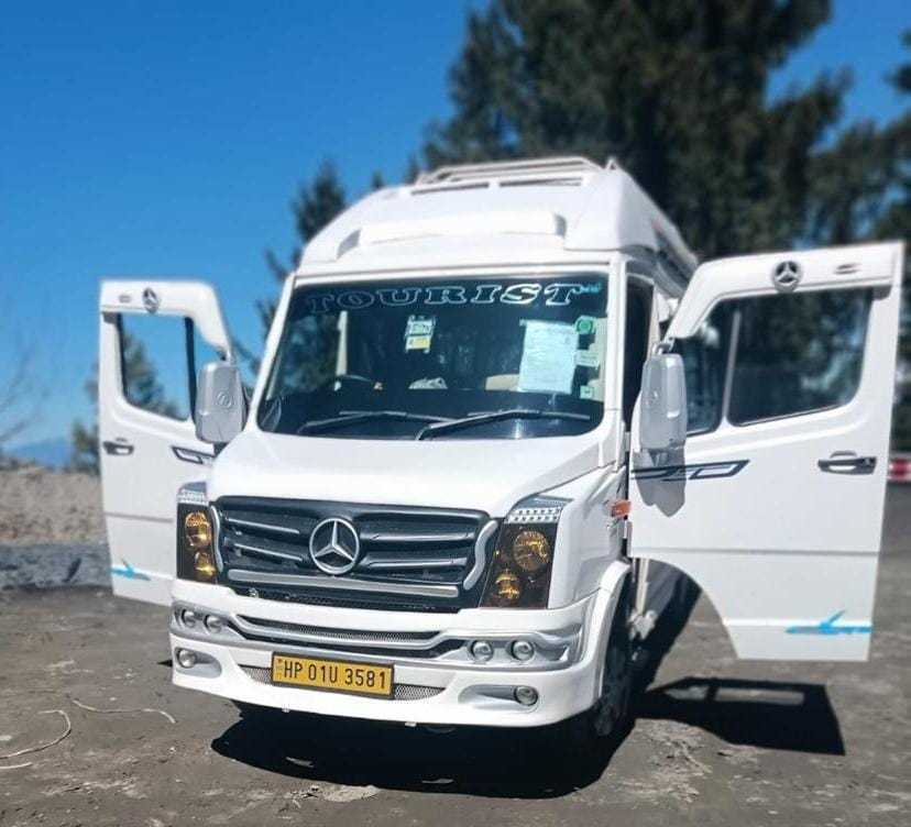 Travel With Sharma 17-seater AC tempo traveller - Una Himachal Pradesh group travel vehicle